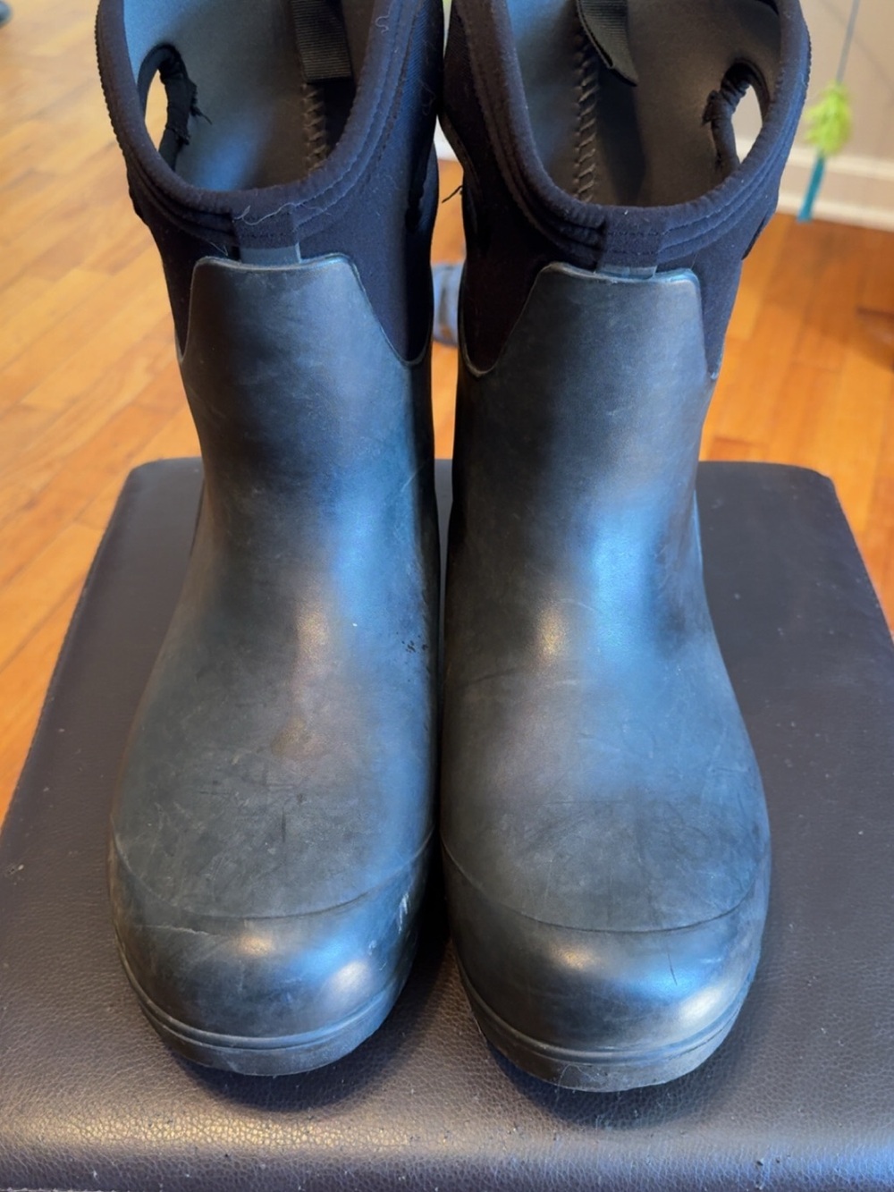 Bogs Black Waterproof Slip-On Ankle Booties